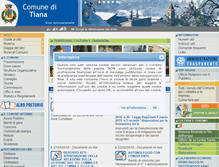 Tablet Screenshot of comune.tiana.nu.it